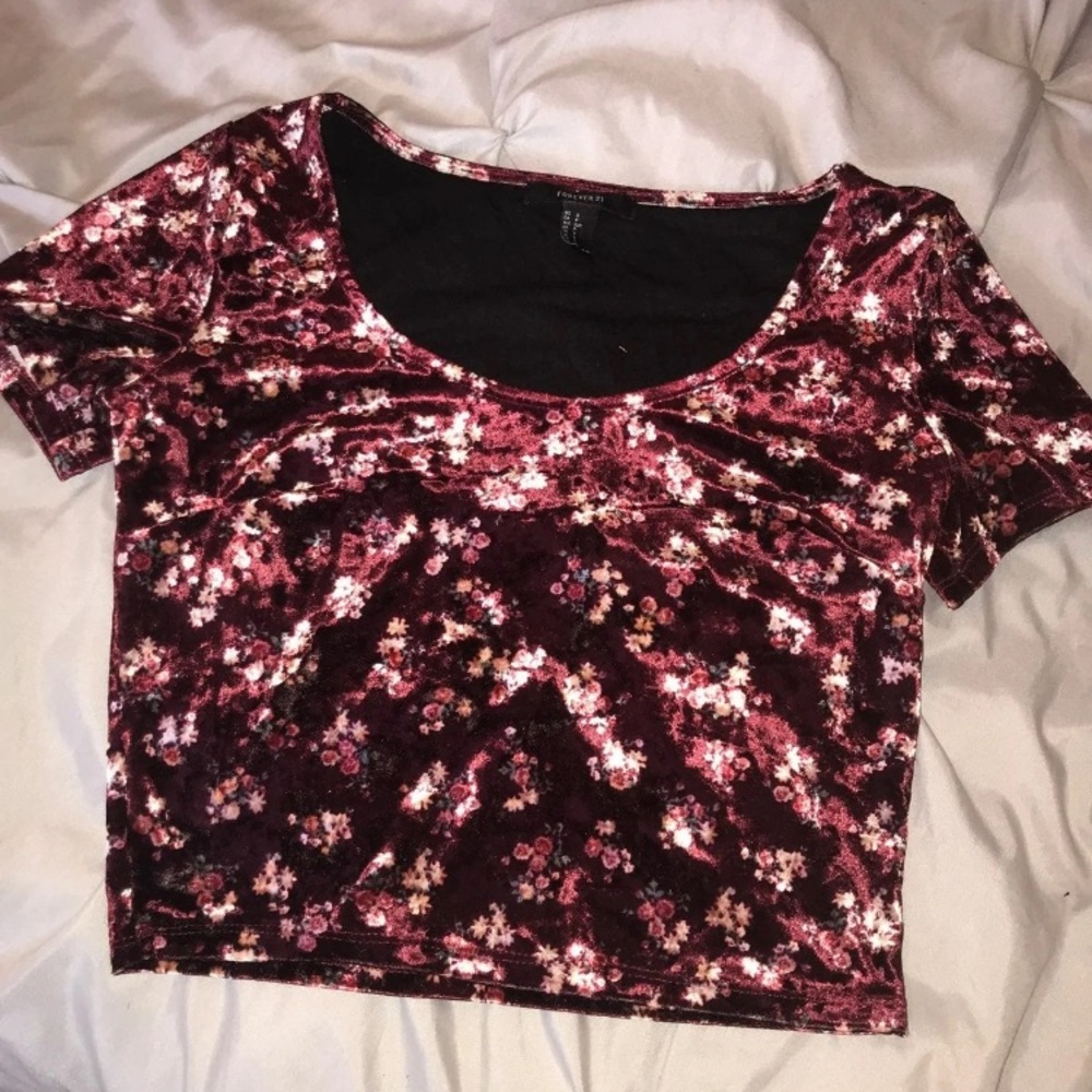 Velvet Crop top